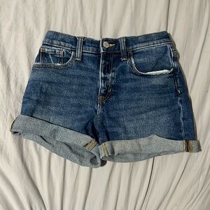Old Navy rolled dark denim shorts